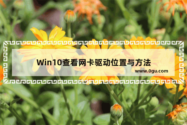 Win10查看网卡驱动位置与方法