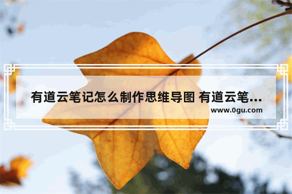 有道云笔记怎么制作思维导图 有道云笔记制作思维导图的方法