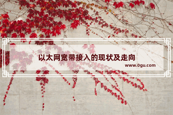 以太网宽带接入的现状及走向