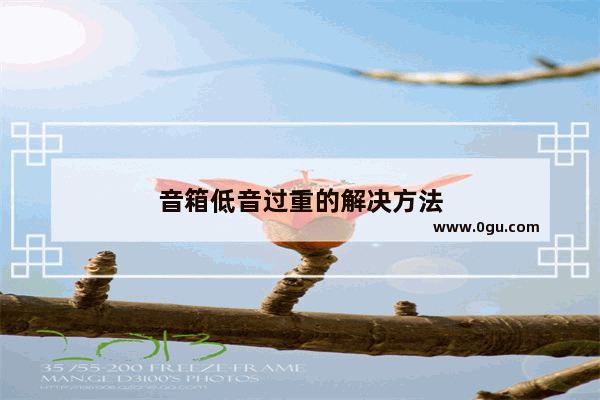 音箱低音过重的解决方法
