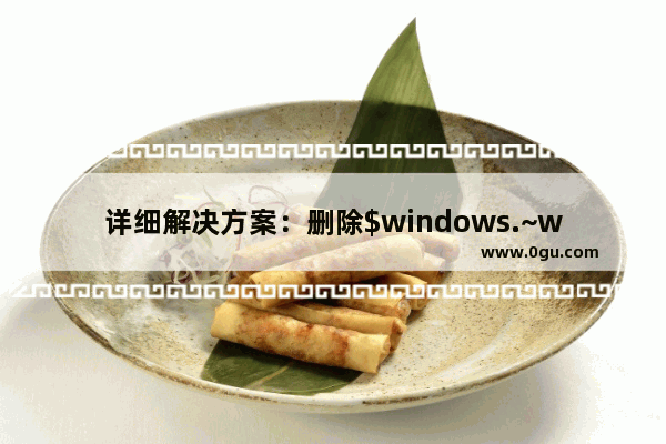 详细解决方案：删除$windows.~ws的方法