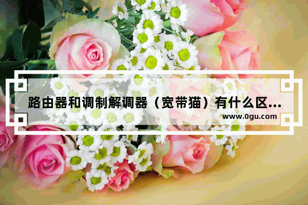 路由器和调制解调器（宽带猫）有什么区别？