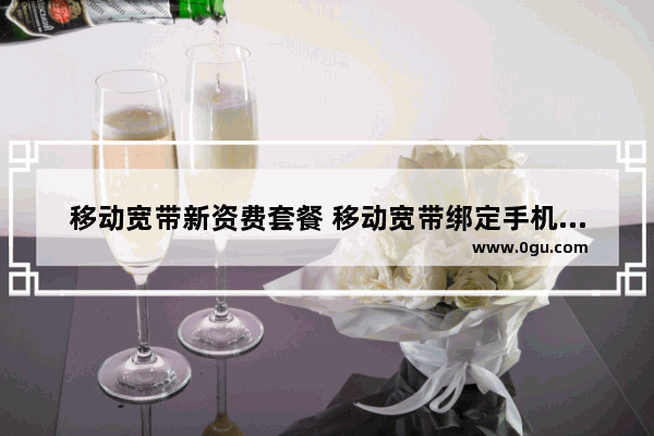 移动宽带新资费套餐 移动宽带绑定手机最低资费套餐