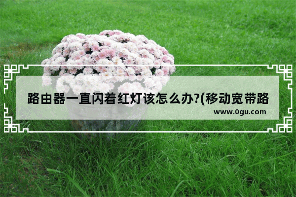 路由器一直闪着红灯该怎么办?(移动宽带路由器亮红灯怎么办)