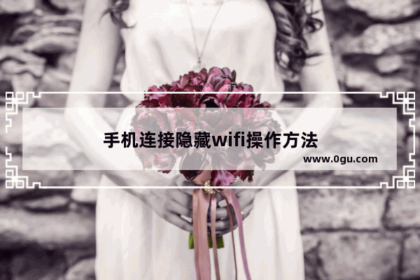 手机连接隐藏wifi操作方法