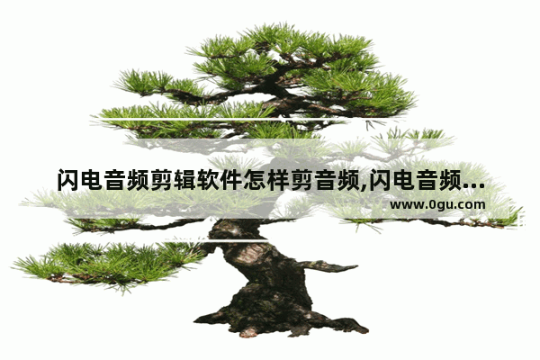 闪电音频剪辑软件怎样剪音频,闪电音频剪辑软件怎么添加背景音乐
