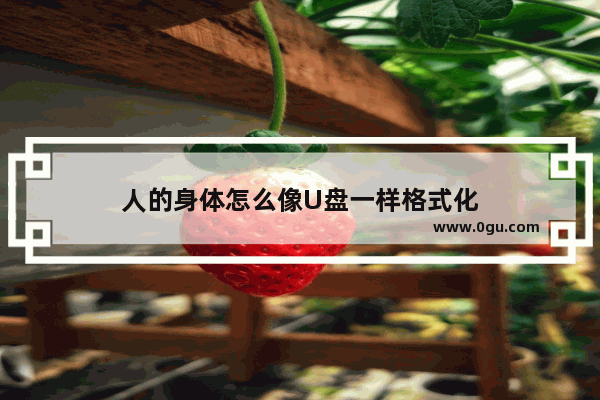 人的身体怎么像U盘一样格式化