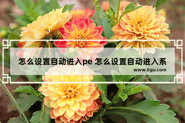怎么设置自动进入pe 怎么设置自动进入系统