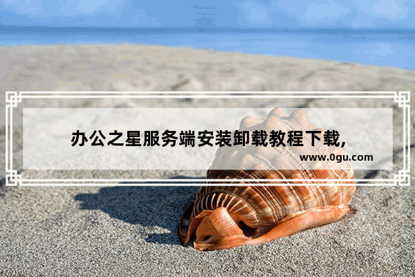 办公之星服务端安装卸载教程下载,