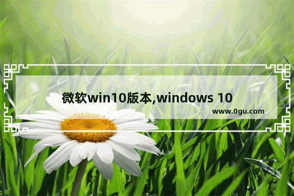 微软win10版本,windows 10 版本号
