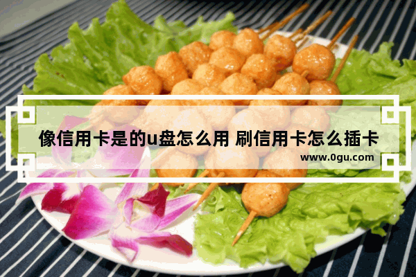 像信用卡是的u盘怎么用 刷信用卡怎么插卡