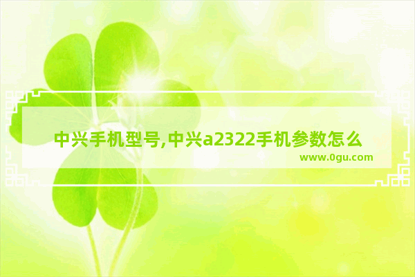 中兴手机型号,中兴a2322手机参数怎么样(中兴a2017手机参数)