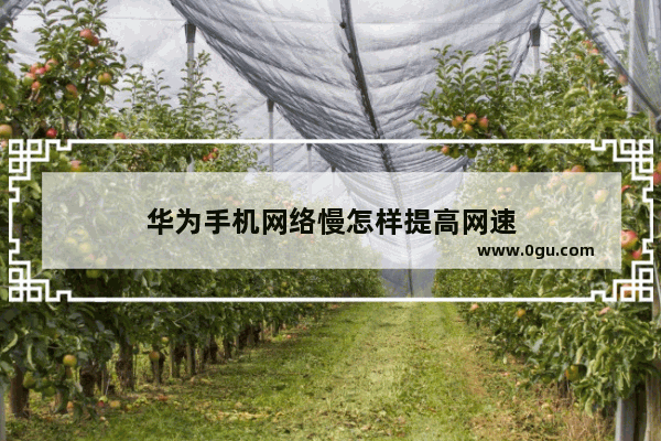 华为手机网络慢怎样提高网速