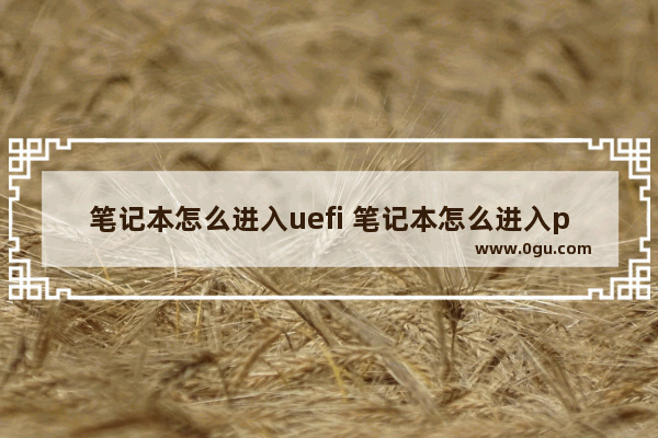 笔记本怎么进入uefi 笔记本怎么进入pe