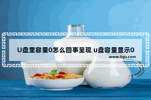 U盘里容量0怎么回事呈现 u盘容量显示0怎样修复