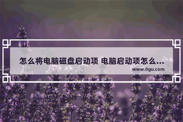 怎么将电脑磁盘启动项 电脑启动项怎么改成硬盘启动
