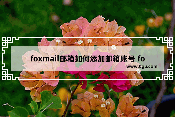 foxmail邮箱如何添加邮箱账号 foxmail邮箱添加邮箱账号的方法