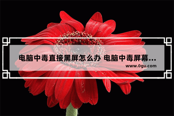 电脑中毒直接黑屏怎么办 电脑中毒屏幕一直闪黑屏怎么办