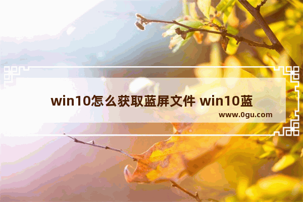 win10怎么获取蓝屏文件 win10蓝屏文件如何查看
