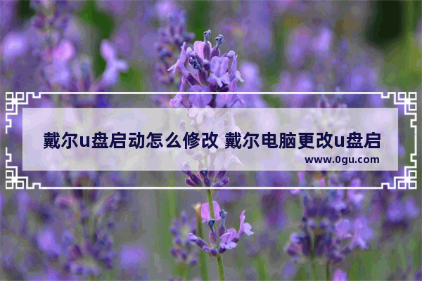 戴尔u盘启动怎么修改 戴尔电脑更改u盘启动