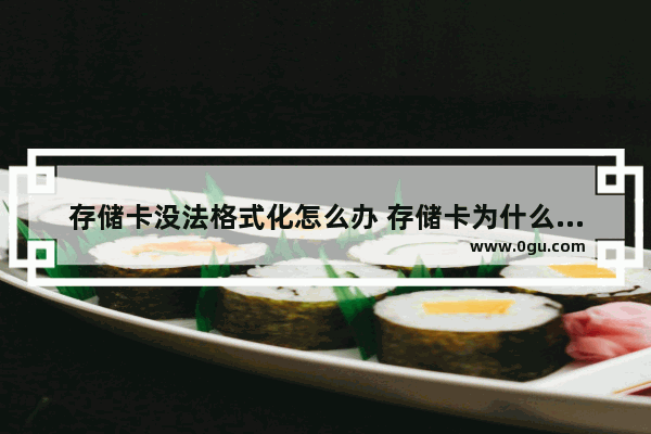 存储卡没法格式化怎么办 存储卡为什么格式化不了