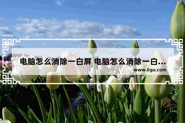 电脑怎么消除一白屏 电脑怎么消除一白屏就黑屏