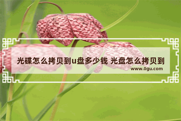 光碟怎么拷贝到u盘多少钱 光盘怎么拷贝到u盘多少钱