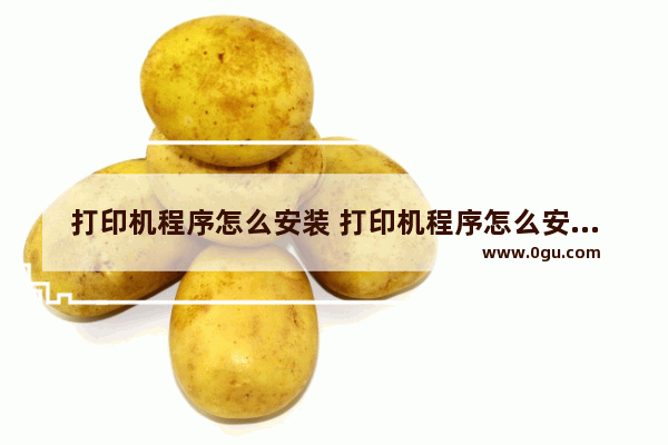 打印机程序怎么安装 打印机程序怎么安装在电脑上