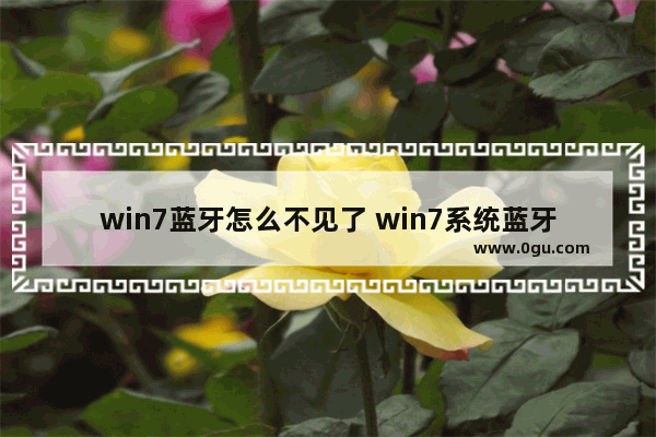 win7蓝牙怎么不见了 win7系统蓝牙图标不见了