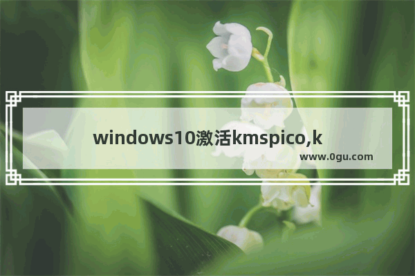 windows10激活kmspico,kms激活工具官网win10