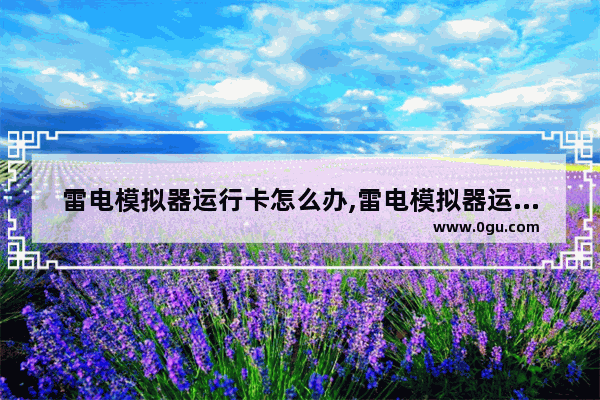 雷电模拟器运行卡怎么办,雷电模拟器运行卡死的原因