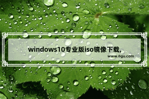 windows10专业版iso镜像下载,win10镜像iso安装教程
