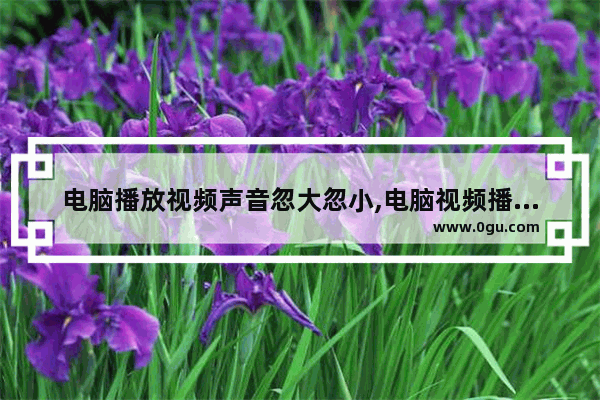 电脑播放视频声音忽大忽小,电脑视频播放声音很小