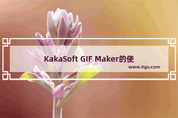 KakaSoft GIF Maker的使用方法 KakaSoft GIF Maker如何使用