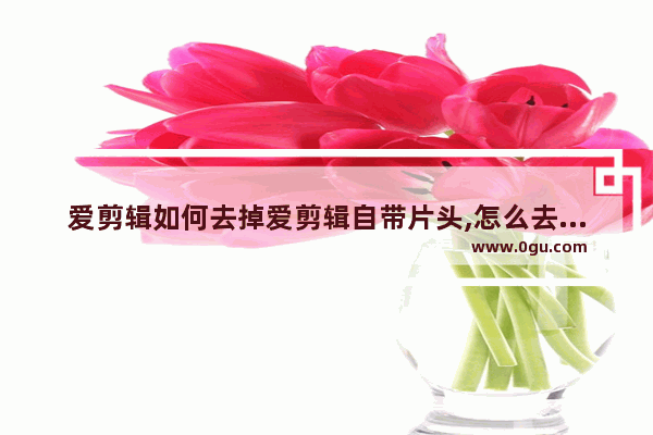 爱剪辑如何去掉爱剪辑自带片头,怎么去掉爱剪辑它自带的片头