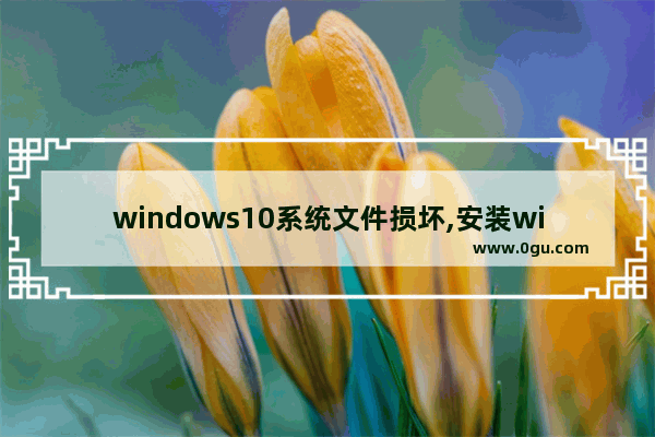 windows10系统文件损坏,安装win10提示文件损坏或丢失