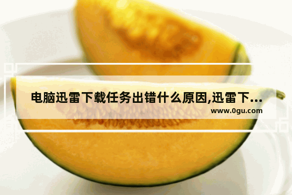 电脑迅雷下载任务出错什么原因,迅雷下载提示任务出错