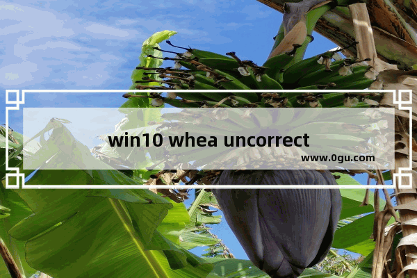 win10 whea uncorrectable error,win10终止代码whea uncorrectable error