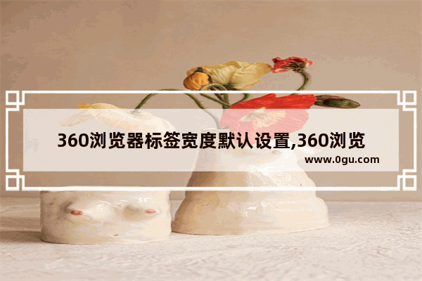 360浏览器标签宽度默认设置,360浏览器网页宽度怎么设置