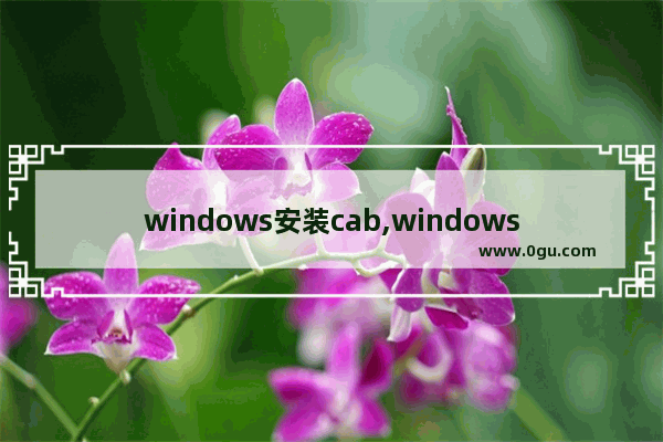 windows安装cab,windows10cab文件