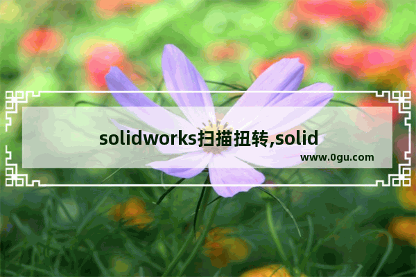 solidworks扫描扭转,solidworks扫描怎么用