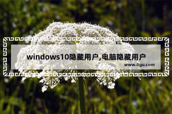 windows10隐藏用户,电脑隐藏用户安装