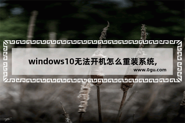 windows10无法开机怎么重装系统,电脑开不了机怎么重装win10系统