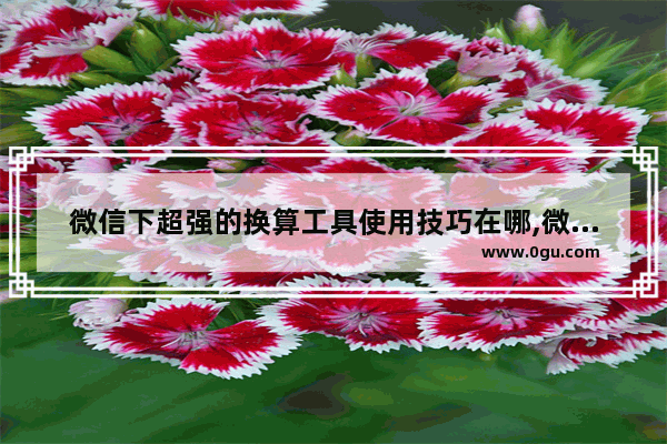 微信下超强的换算工具使用技巧在哪,微信的计算器