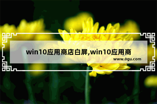 win10应用商店白屏,win10应用商店下面有白条