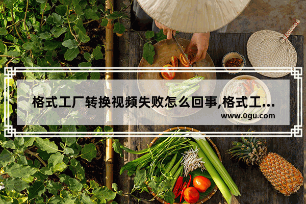 格式工厂转换视频失败怎么回事,格式工厂转换视频失败原因