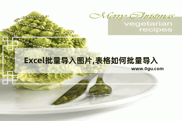 Excel批量导入图片,表格如何批量导入图片