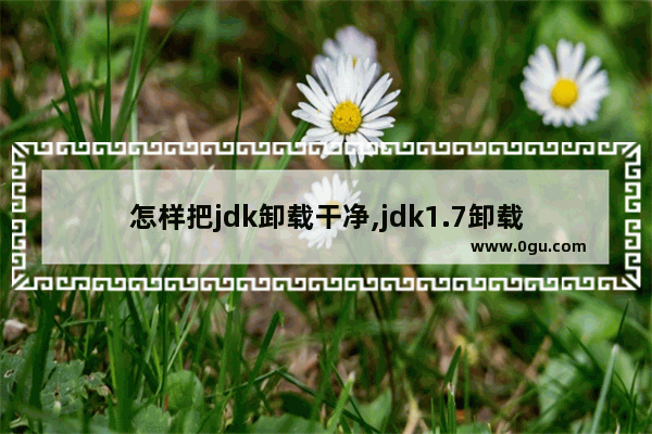 怎样把jdk卸载干净,jdk1.7卸载