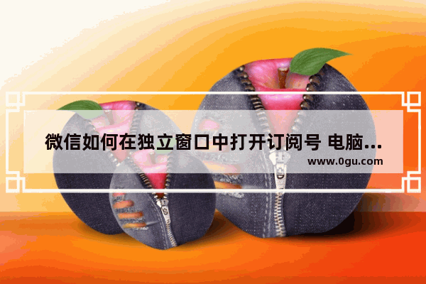 微信如何在独立窗口中打开订阅号 电脑版微信在独立窗口中打开订阅号的方法