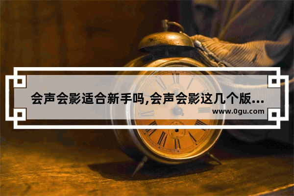 会声会影适合新手吗,会声会影这几个版本怎么区分